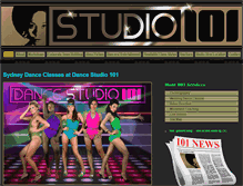 Tablet Screenshot of dancestudio101.com.au